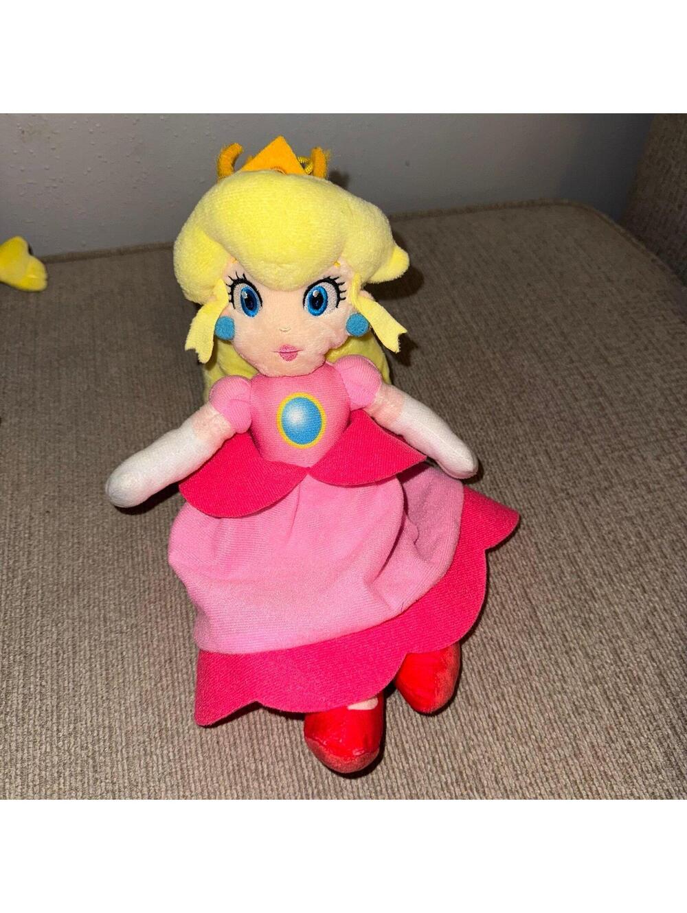 Mario Bros Princess Peach Stuffed Plush Character Toy
